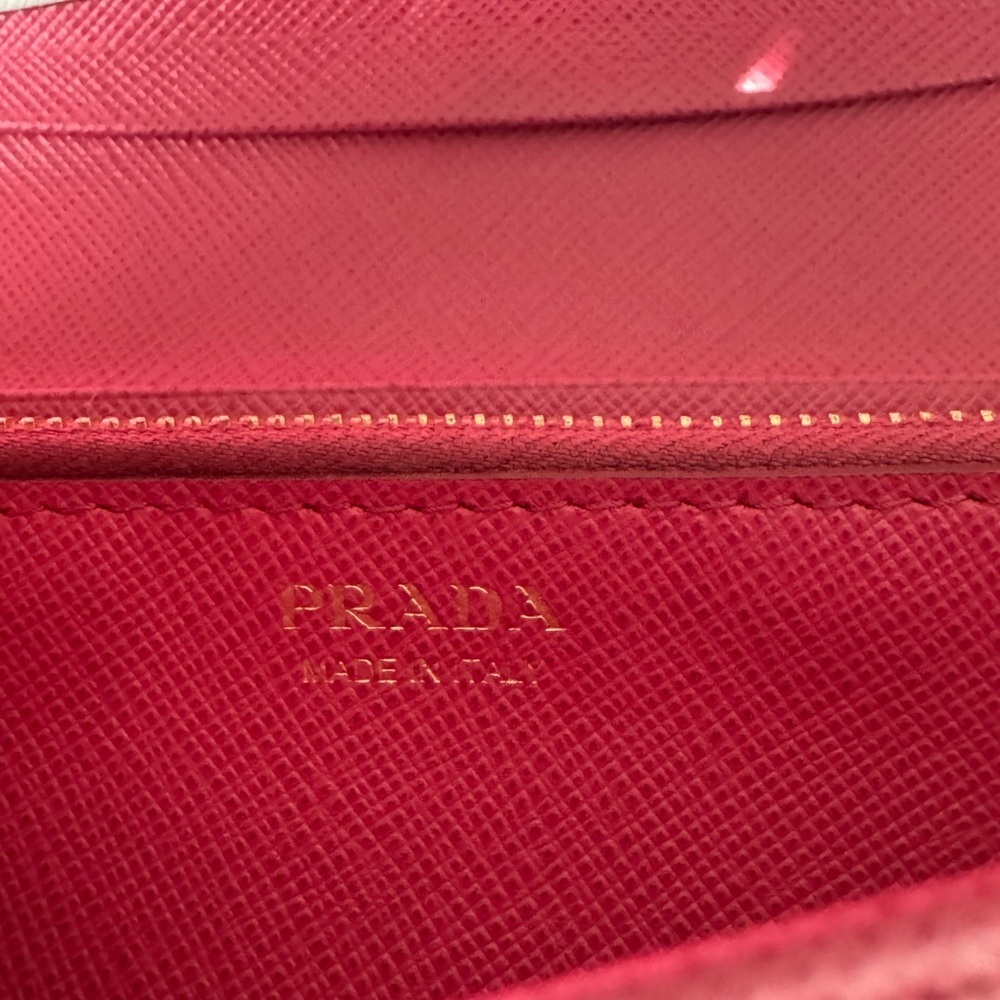 Prada Black Leather Chain crossbody bag wallet on chain - Picture 12 of 14